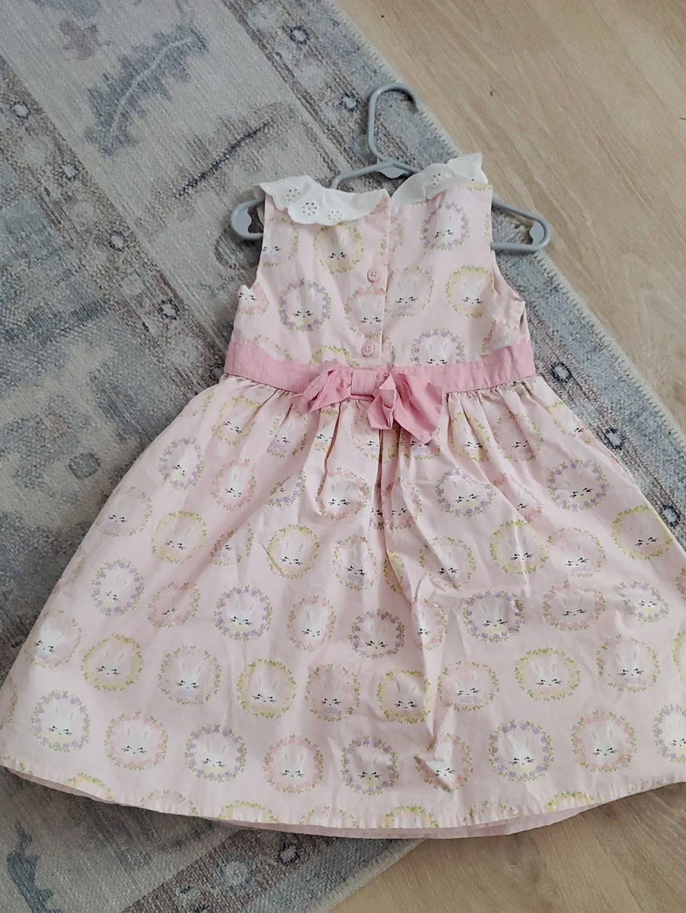 Gymboree Girls Toddler Pink Bunny Rabbit Dress Spring Jubilee Easter Sz4T